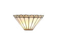 Williams Tiffany Wall Lamp, 2 x E14, Grey/White/Crystal