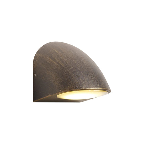 Woodcock Wall Lamp 1 Light IP54 Black/Brushed Gold
