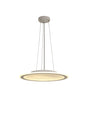 Wright Pendant/Flush Ceiling, 40W LED, Remote Control Tuneable White 3000K-6000K, CCT Switchable, White/Grey