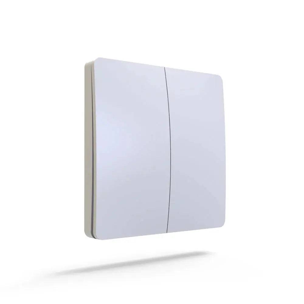 Ener-J WS1025 Pro Range 2 Gang Wireless Kinetic Switch White