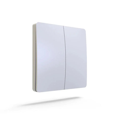 Ener-J WS1025 Pro Range 2 Gang Wireless Kinetic Switch White
