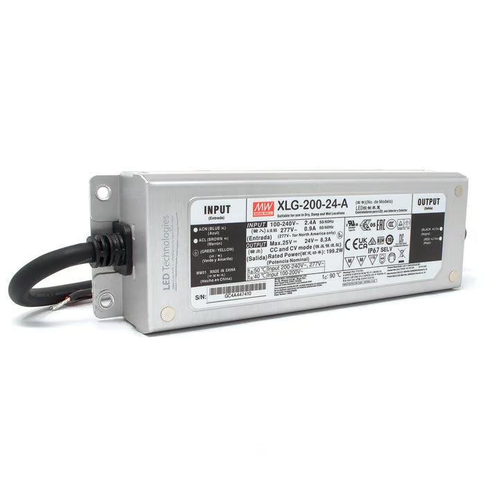 Mean Well 200W 24V LED Driver - LPV-200-24