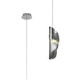 Young Pendant 2m, 1 x G9, Polished Chrome/Smoked Glass
