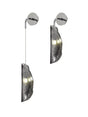 Young Adjustable Wall Light, 1 x G9, Polished Chrome/Smoked Glass