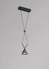 Younger Pendant 1 Light, 1 x 3W LED, 3000K, 110lm, Sand Black/Grey, 3yrs Warranty