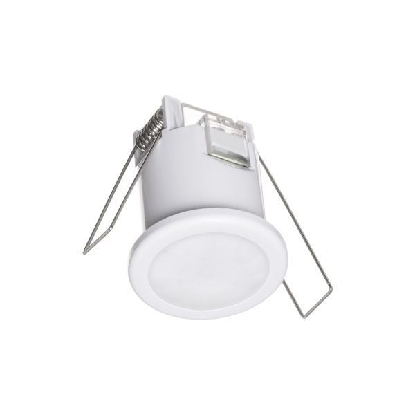 White Zinc LOCA 360 Degree PIR Recessed Motion Sensor IP20     ZN-25155-WHT